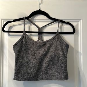 Beyond Yoga Heather Grey Spacedye Racerback Tank